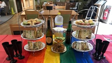 Pride rainbow tea party for Preston Residents